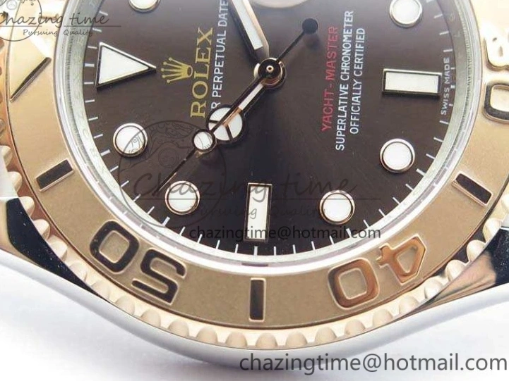 MiroTime 0122 Yacht-Master 116621 ARF 1:1 Best Edition Brown Dial On SS RG Bracelet A Affordable 3547